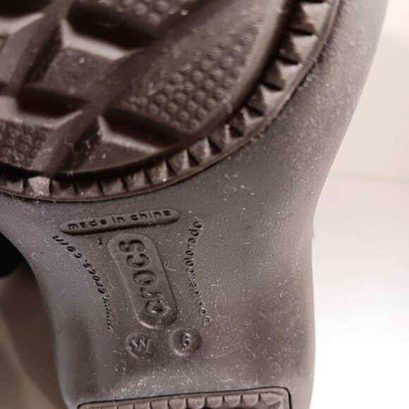 Crocs Boots Womens 6W Brown Claire Winter Snow Rain Insulated Waterproof Pull On - Picture 11 of 11